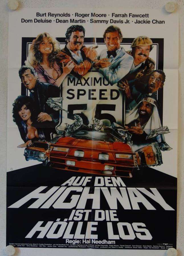 The Cannonball Run original release german movie poster